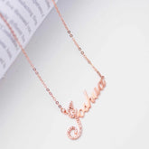 Personalized Name Necklace - Crystal Diamond with Artistic Words Personalized Name Necklace S925 Silver